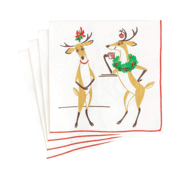 Mistletoe Meets Toddy Paper Cocktail Napkins - 20 Per Package - touchGOODS