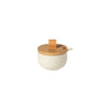 Pacifica Sugar Bowl with Wood Lid 4" and Spoon - touchGOODS