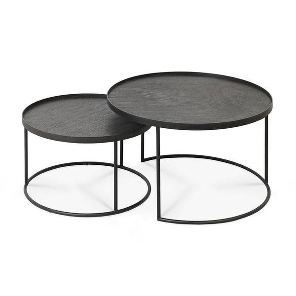 Round Tray Nesting Coffee Table Set - Small/Large - touchGOODS