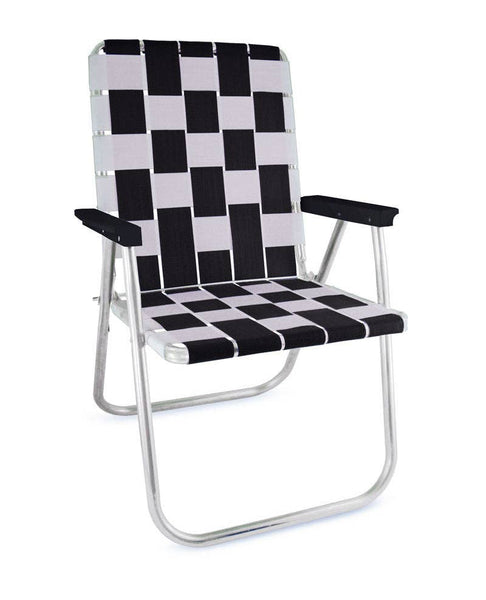 Black & White Classic Chair with Black Arms - touchGOODS