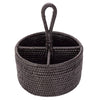Rattan 4 Section Caddy/Cutlery Holder - touchGOODS