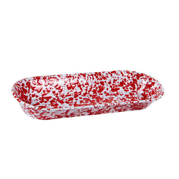 Red Swirl Oval Basket - touchGOODS