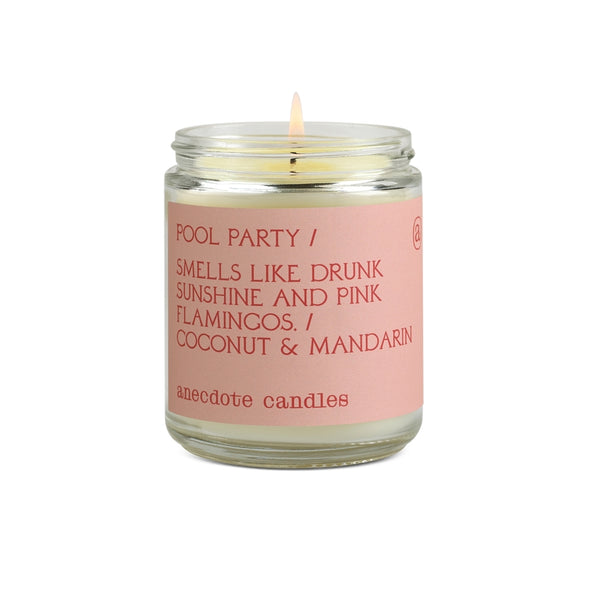 Pool Party (Mandarin & Coconut) Glass Jar Candle - touchGOODS