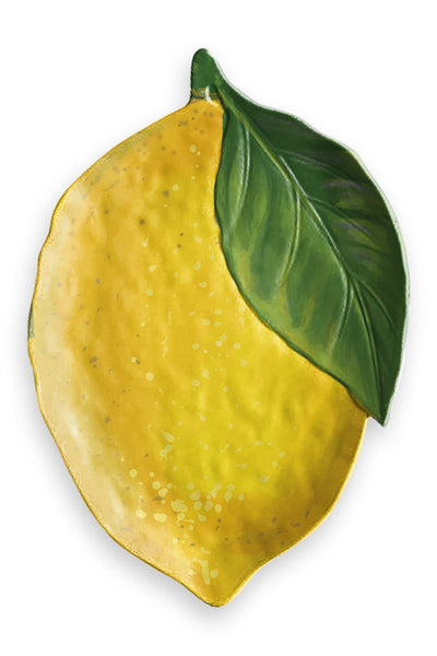 Lemon Fresh Melamine Figural Platter 17" X 8.3" - touchGOODS