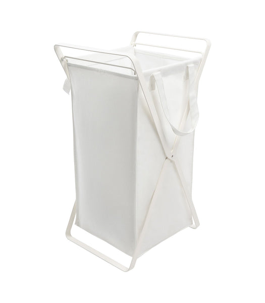 Laundry Hamper With Cotton Liner - Two Sizes - Steel + Cotton - touchGOODS