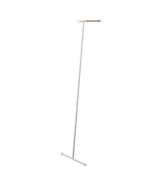 Clothes Steaming Leaning Pole Hanger (64" H)  - Steel + Wood - touchGOODS