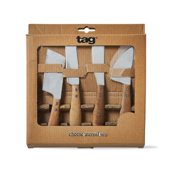 cheese utensil set of 4 - natural - touchGOODS