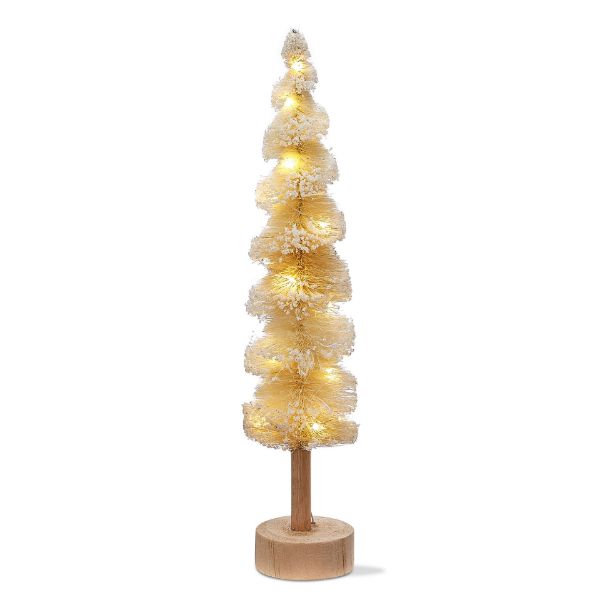 Snow tipped spiral sisal tree small - natural - touchGOODS