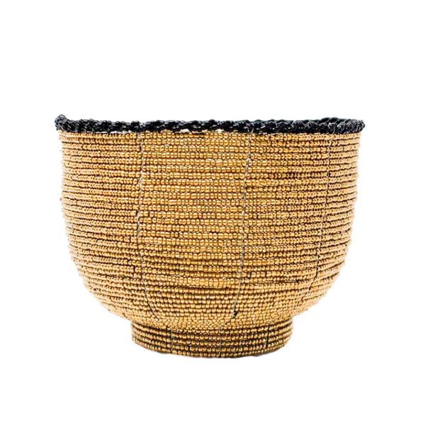 Beaded Bali Bowl - Gold - touchGOODS