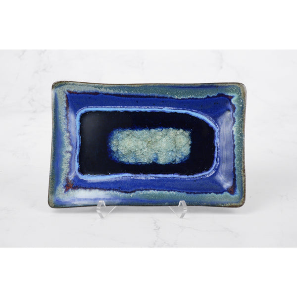 Small Rectangle Straight Edge Tray  6" x 9" with Glass - touchGOODS