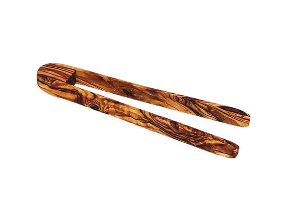 Olive Wood Toaster Tongs - touchGOODS