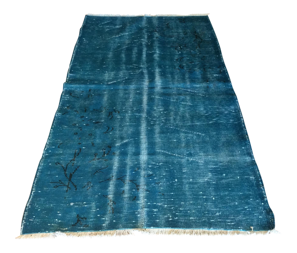 Vintage Over Dyed Turkish Area Rug 3′2″ × 6′4″ | touchGOODS