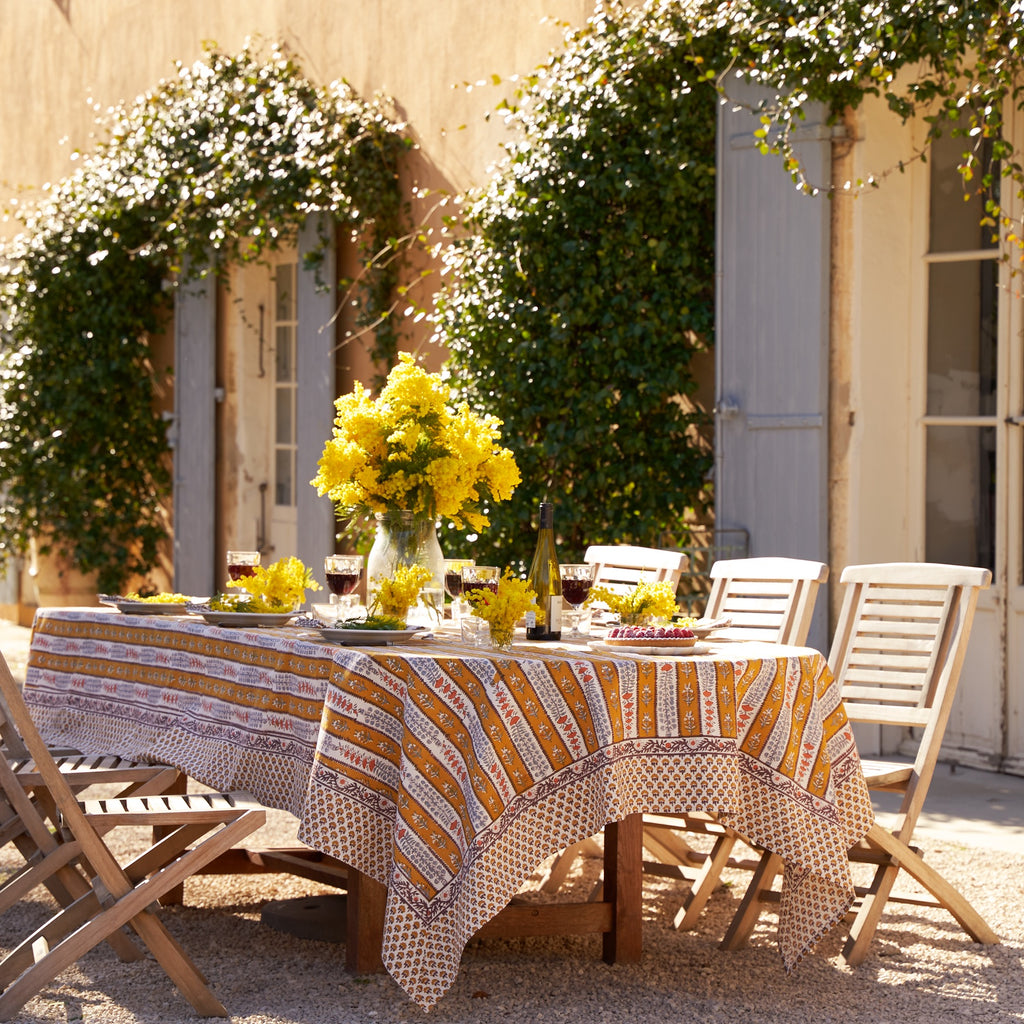 Provence Avignon Dijon & Blue Tablecloth - touchGOODS