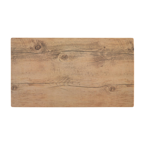 Melamine Wood Grain Rectangular Tray | 18" x 10" - touchGOODS