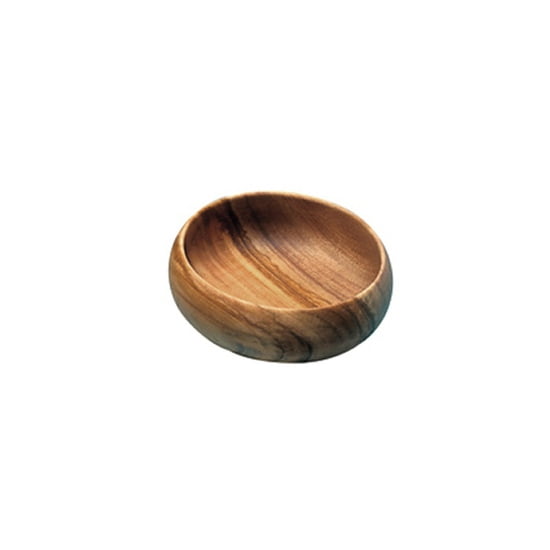 Acacia Wood Round Nut & Dipping Bowl, 4" x 1.5" - touchGOODS