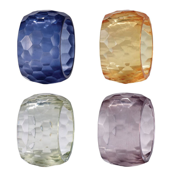 Opaque Prism Napkin Ring Set of 4 - touchGOODS