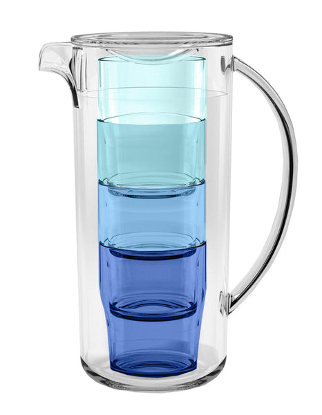 Simple Nested Acrylic Pitcher Set, 91 oz - touchGOODS