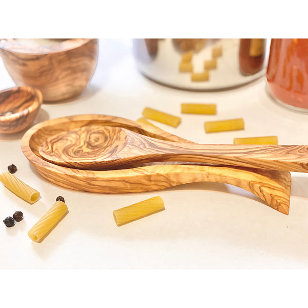 Olive Wood Spoon Rest - touchGOODS