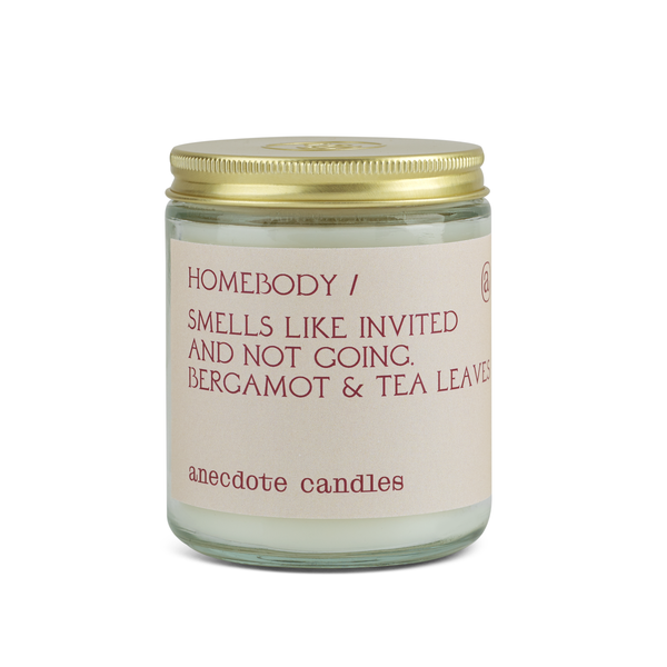 Homebody Candle (Bergamot & Tea Leaves) Glass Jar Candle - touchGOODS