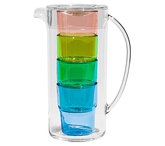 Simple Nested Acrylic Pitcher Set, 91 oz - touchGOODS