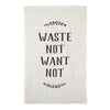 Waste Not, Want Not Pure Linen Tea Towel - touchGOODS