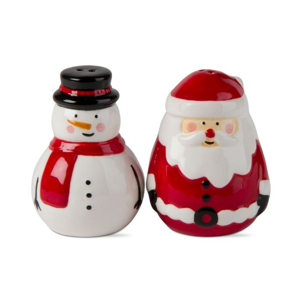 Jolly Santa & Snowman Salt & Pepper Set - touchGOODS