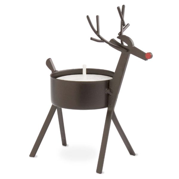 Bronze Reindeer Tealight Holder - touchGOODS