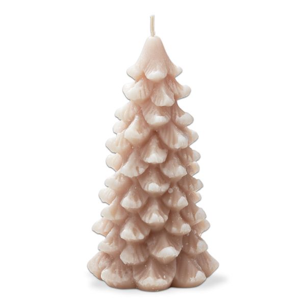 Frosted Pine Tree Candle - Blush - touchGOODS