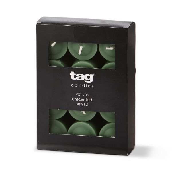 color studio votive candles set of 12 hunter green touchGOODS