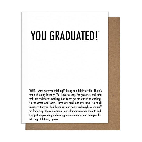 Graduated Why - Graduation Card - touchGOODS