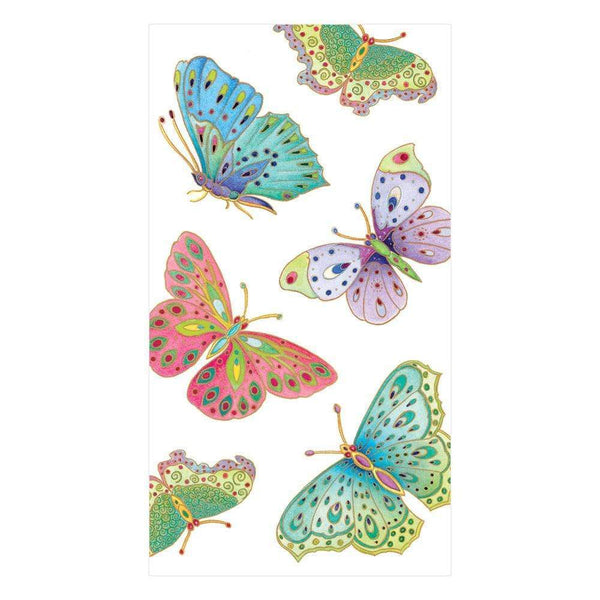 Jeweled Butterflies Paper Guest Towel Napkins in Pearl - 15 Per Package - touchGOODS