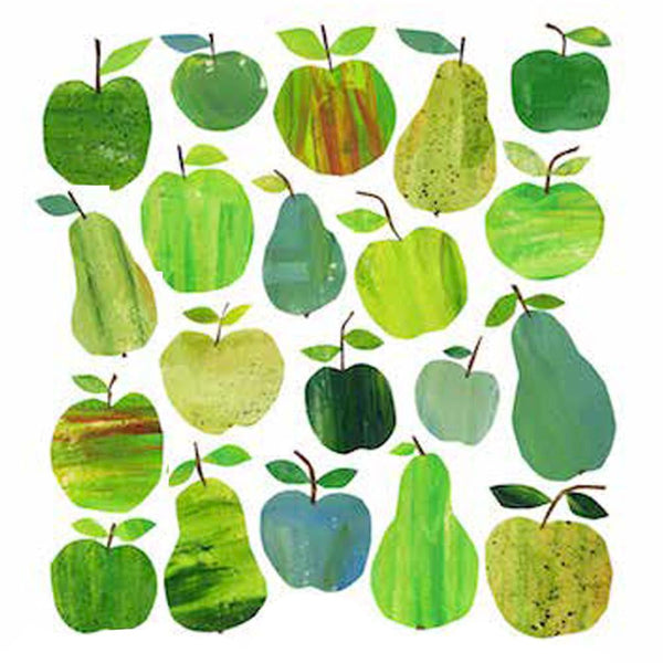Apple & Pear Collage Lunch Napkins - touchGOODS
