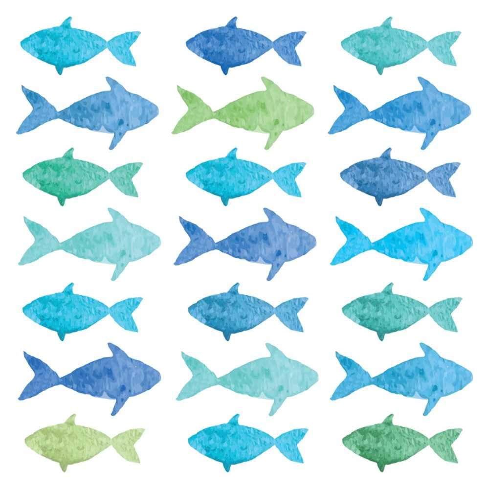 Aquarell Fish Lunch Napkins - touchGOODS
