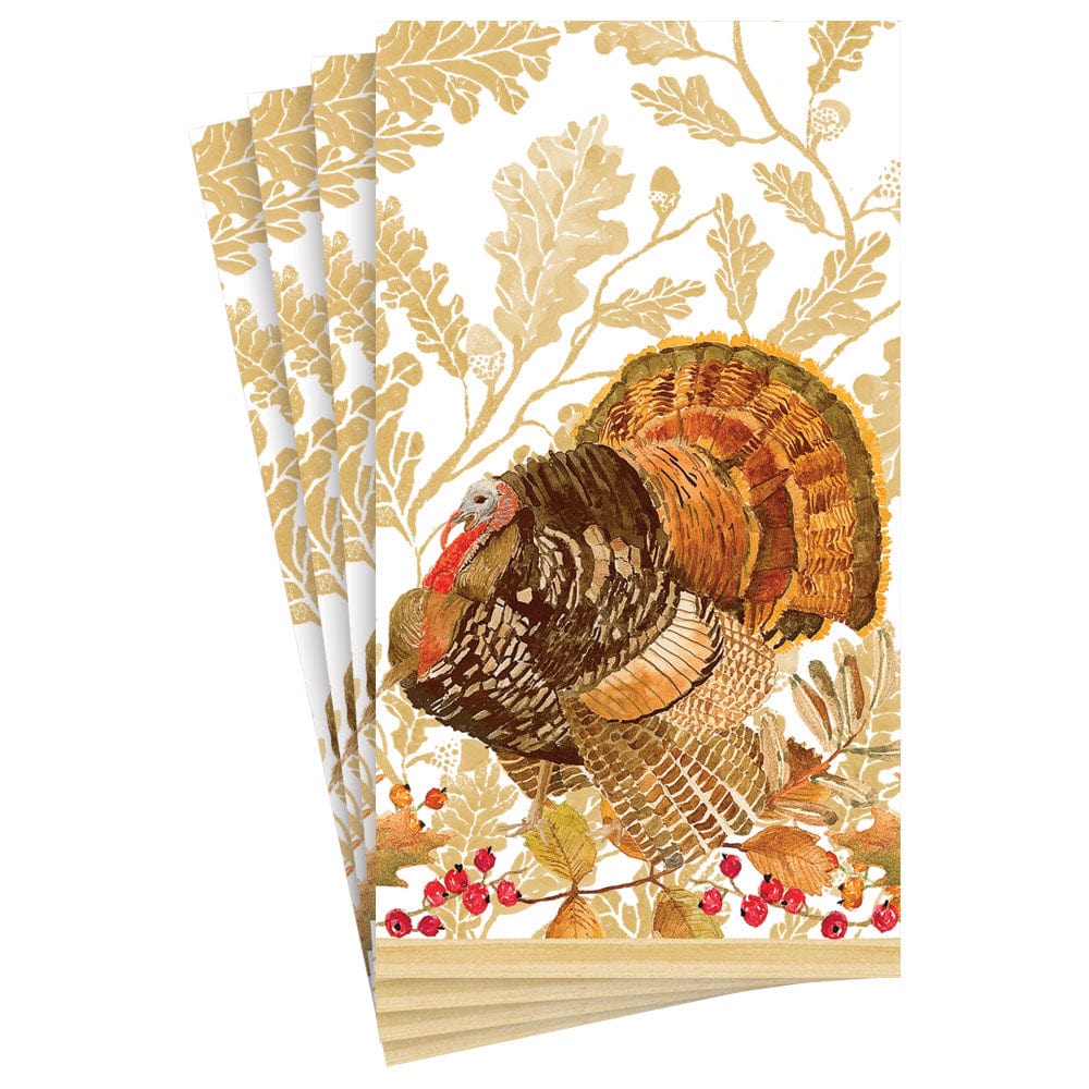 Woodland Turkey Paper Guest Towel Napkins - 15 Per Package - touchGOODS