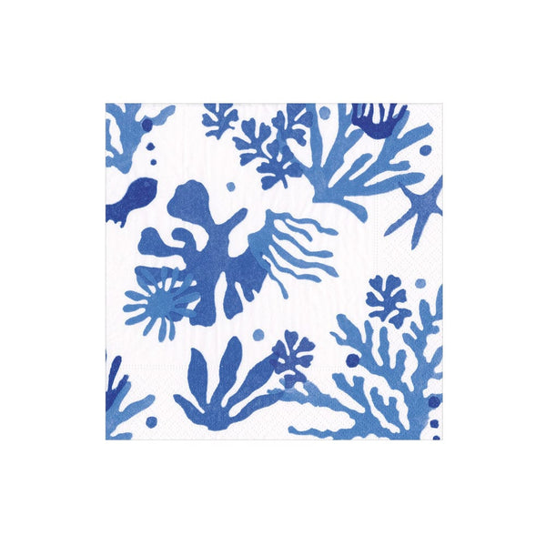 Matisse Paper Cocktail Napkins in Blue - 20 Per Package - touchGOODS