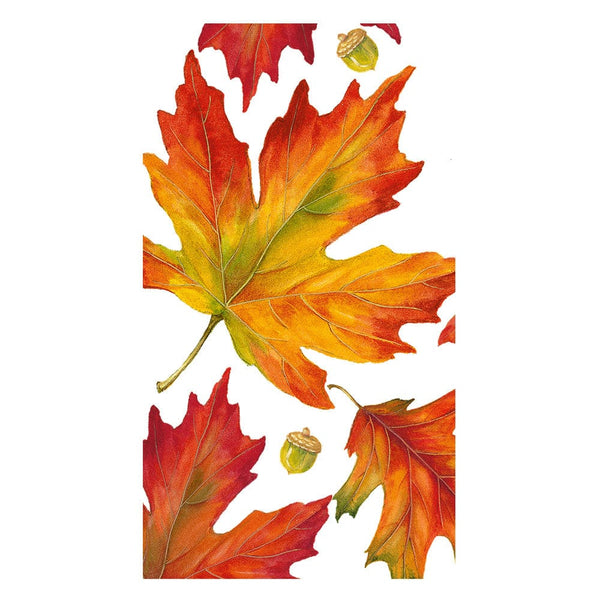 Autumn Hues White Guest Towel Napkins - 15 Per Package - touchGOODS