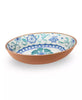 Rio Turquoise Floral Oval Serve Bowl 91.3 Oz - touchGOODS