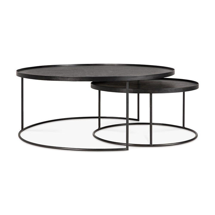 Round Tray Nesting Coffee Table Set - Large/Extra Large - touchGOODS