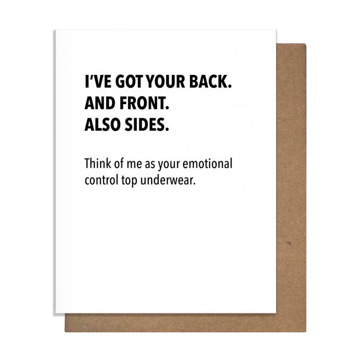 Emotional Support Undies - Sympathy Card - touchGOODS