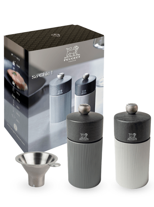 Peugeot So Chic Line Carbone Salt & Pepper Mill Gift Set