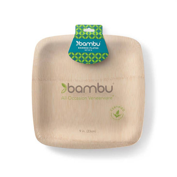 Disposable Bamboo Square Plates - touchGOODS