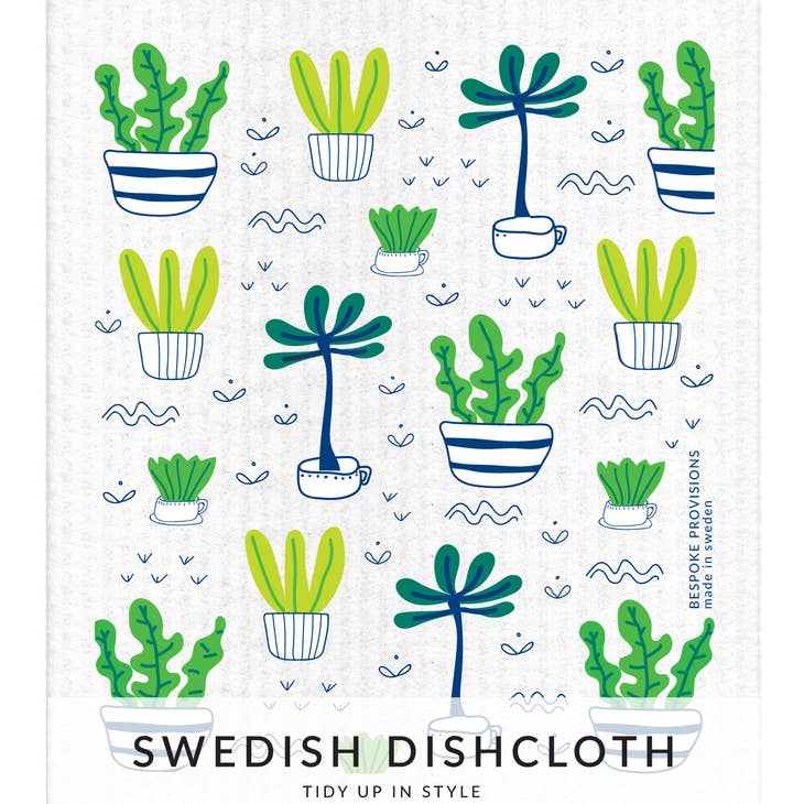 Potted Plants Swedish Dishcloth - touchGOODS