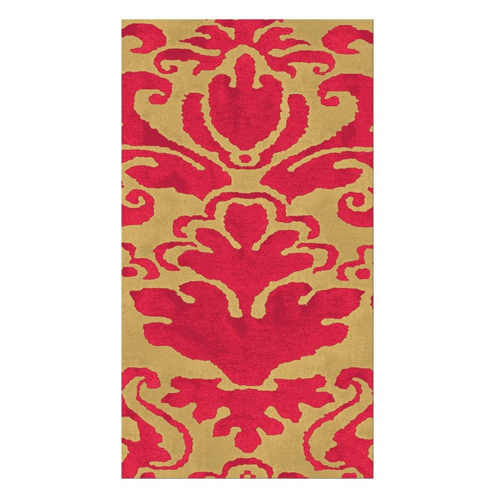 Palazzo Paper Guest Towel Napkins in Red - 15 Per Package - touchGOODS