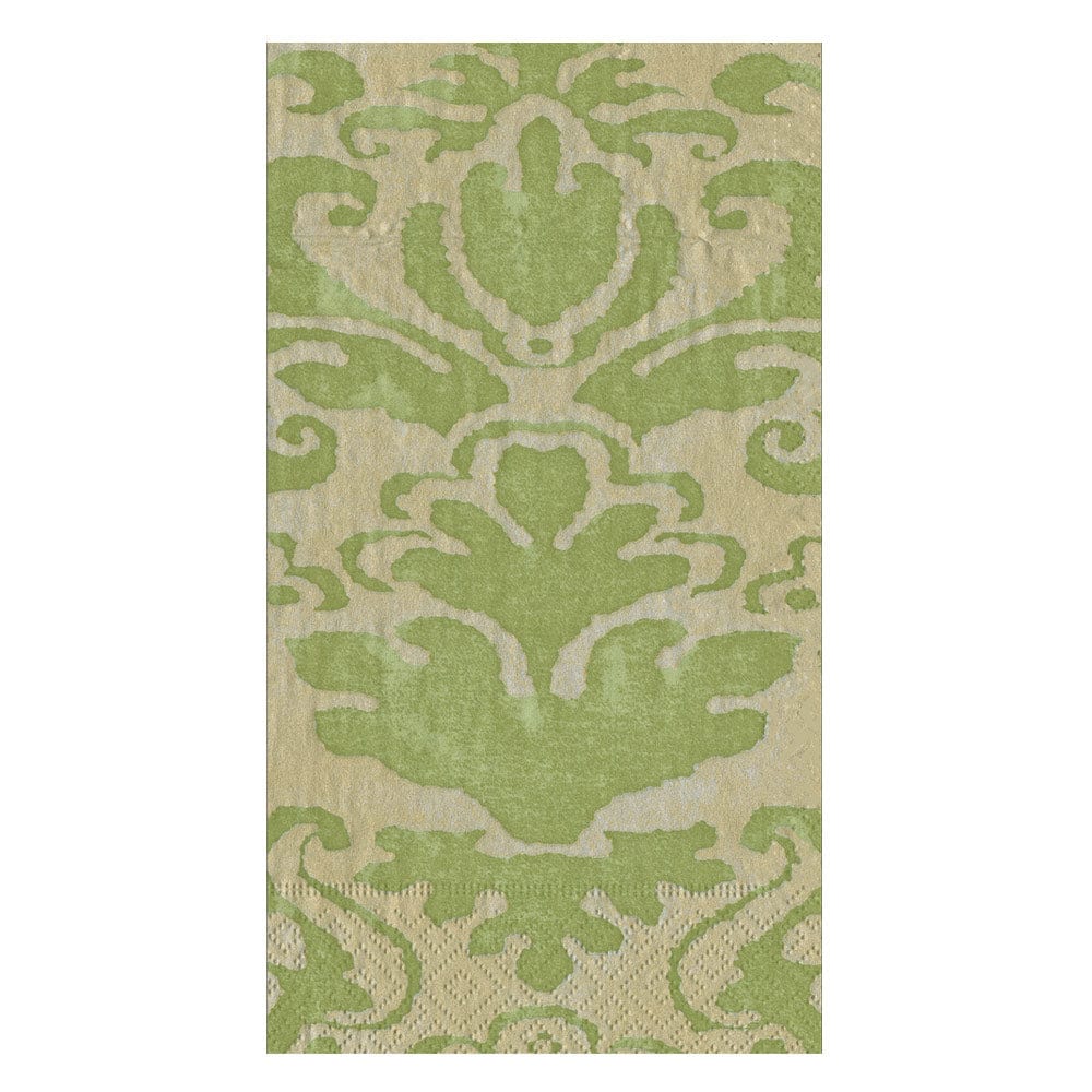 Palazzo Paper Guest Towel Napkins in Moss Green - 15 Per Package - touchGOODS