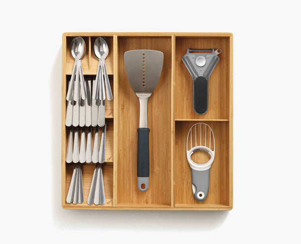 DrawerStore™ Bamboo Cutlery, Utensil & Gadget Organizer - touchGOODS