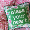 Bless Your Heart Needlepoint Pillow - touchGOODS