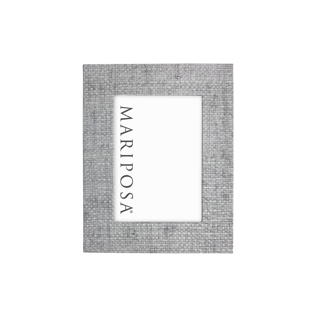 Pale Gray Faux Grasscloth Frame - touchGOODS