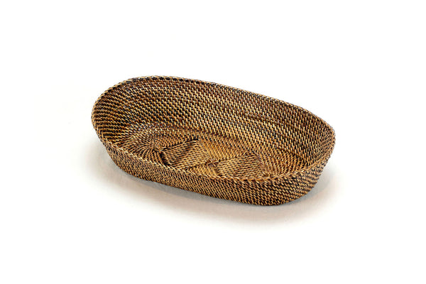 Oval Bread Basket with Braided Edge - Small - touchGOODS
