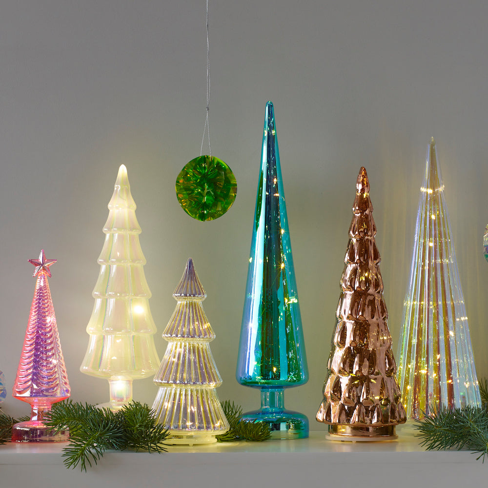 MoMA LED Glass Lighted Trees - AMBER - touchGOODS