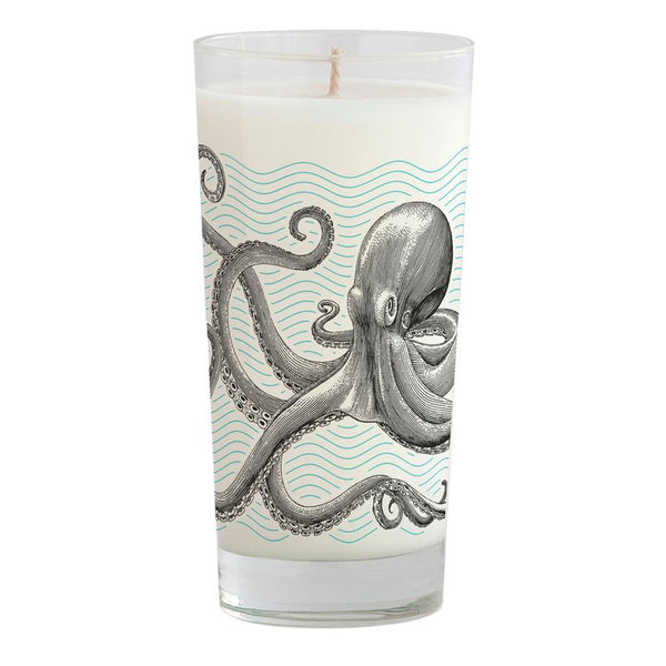 Octopus Drinking Glass Candle - touchGOODS